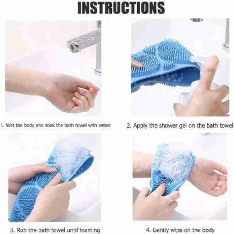 Dual-sided silicone back scrubber Dual-sided silicone back scrubber